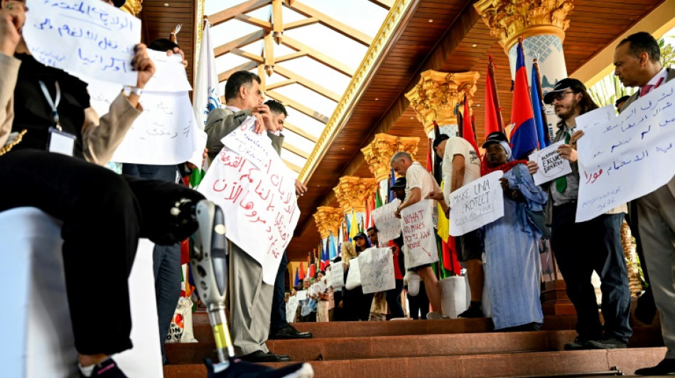 Cambodge: manifestation contre la livraison de mines am&eacute;ricaines &agrave; l'Ukraine