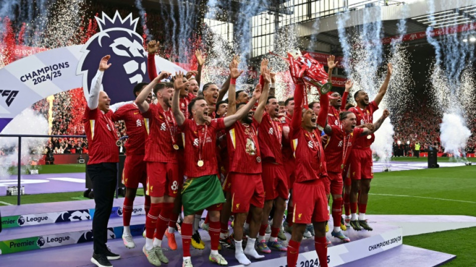 Liverpool lift Premier League trophy after Palace draw