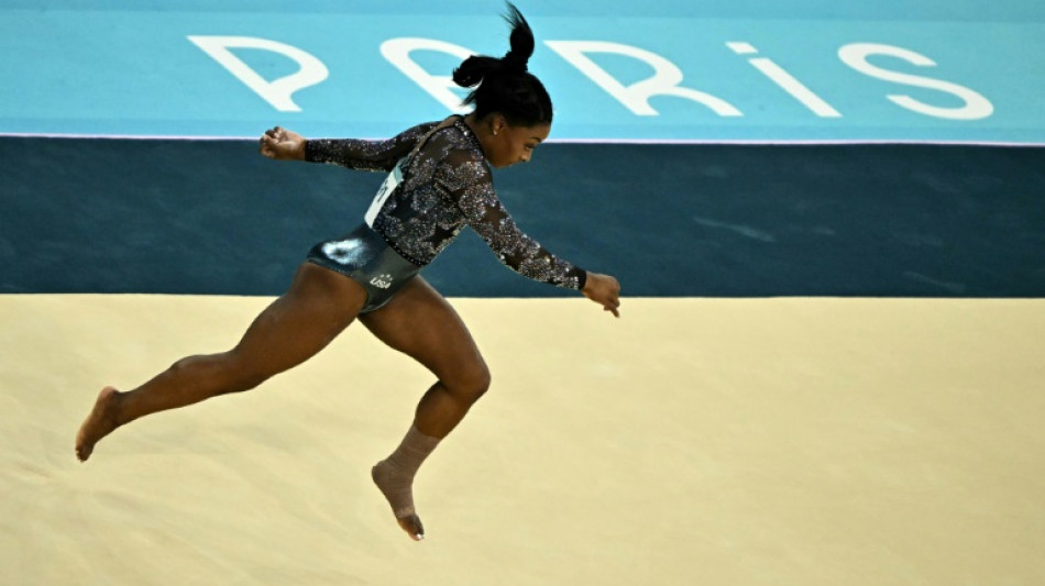 Gymnastique: le premier show &eacute;poustouflant de Simone Biles