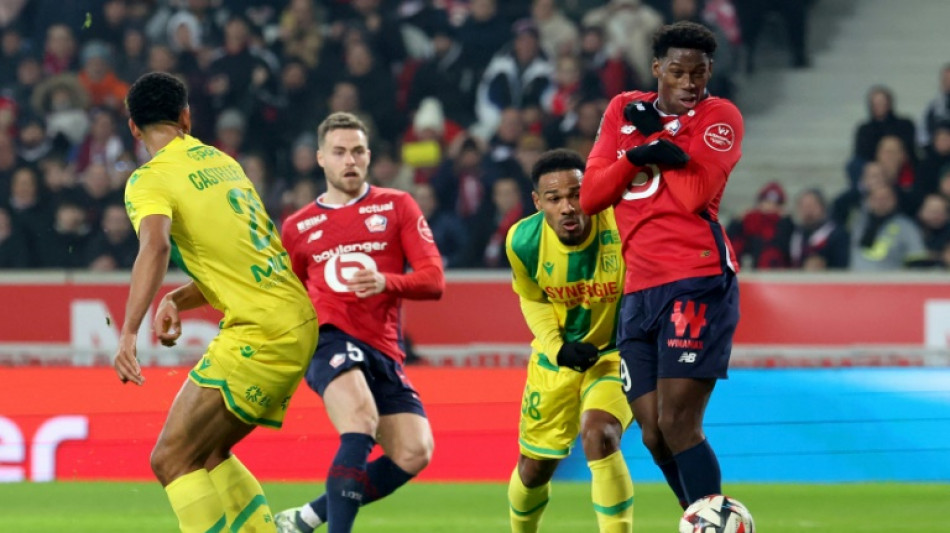 Ligue 1: Lille d&eacute;bute l'ann&eacute;e par un match nul d&eacute;cevant contre Nantes (1-1)