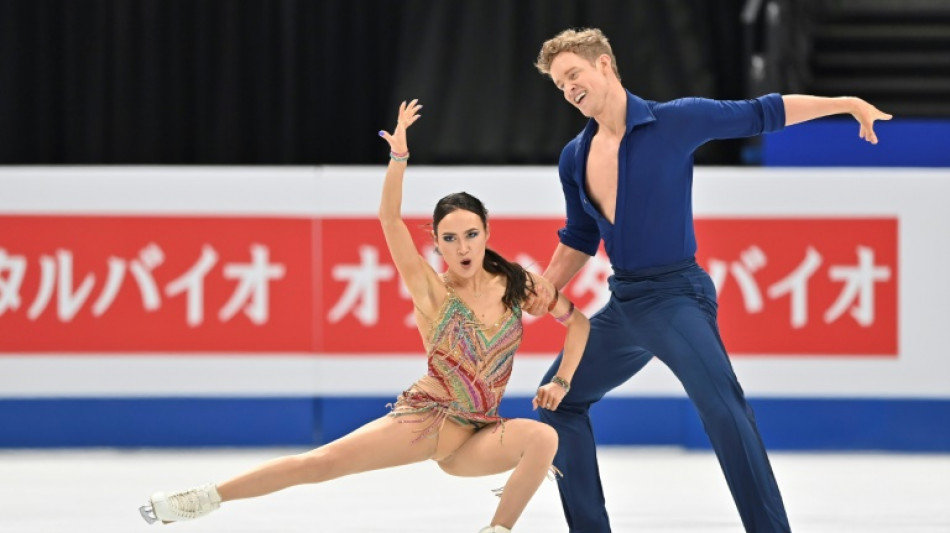 Chock, Bates lead ice dance at world figure skating worlds