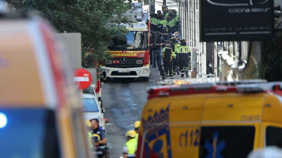 Effondrement d'un immeuble à Madrid: le bilan porté à quatre morts