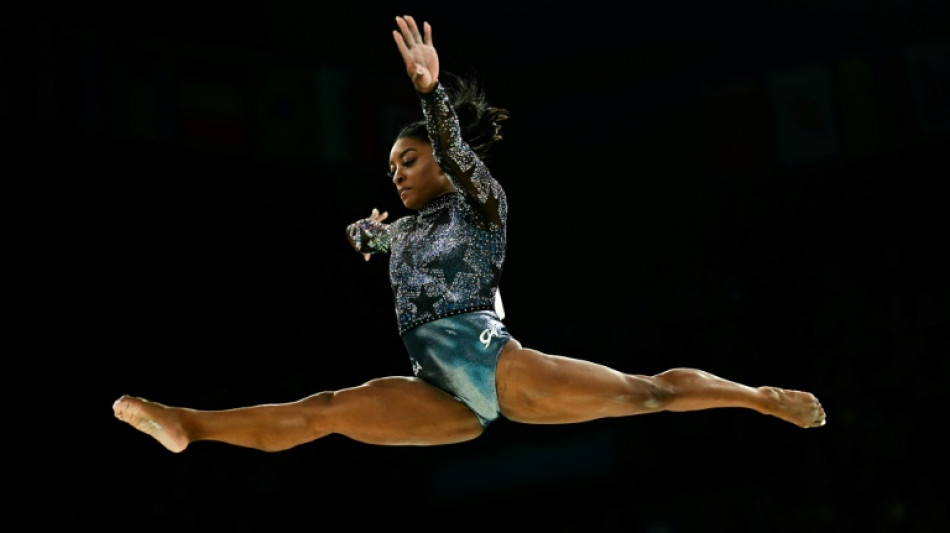 Gymnastique: entr&eacute;e de star pour Simone Biles avant une semaine de folie