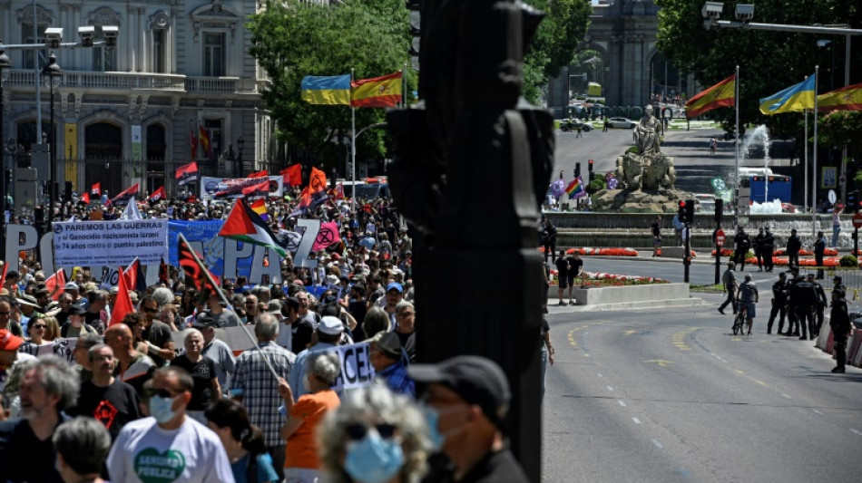 Des milliers de personnes disent "non" &agrave; l'Otan &agrave; Madrid, ville h&ocirc;te de son prochain sommet
