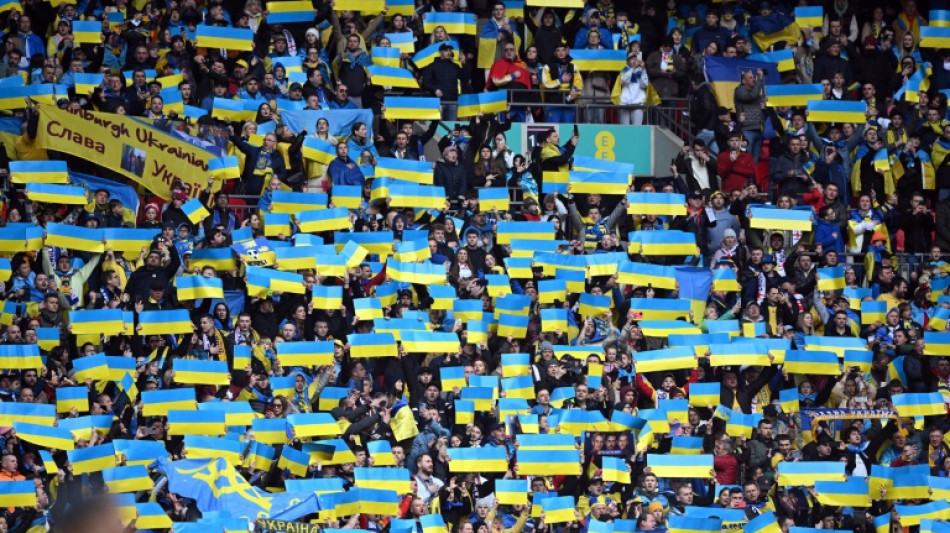 Ukraine fans gather for emotional Wembley clash against England