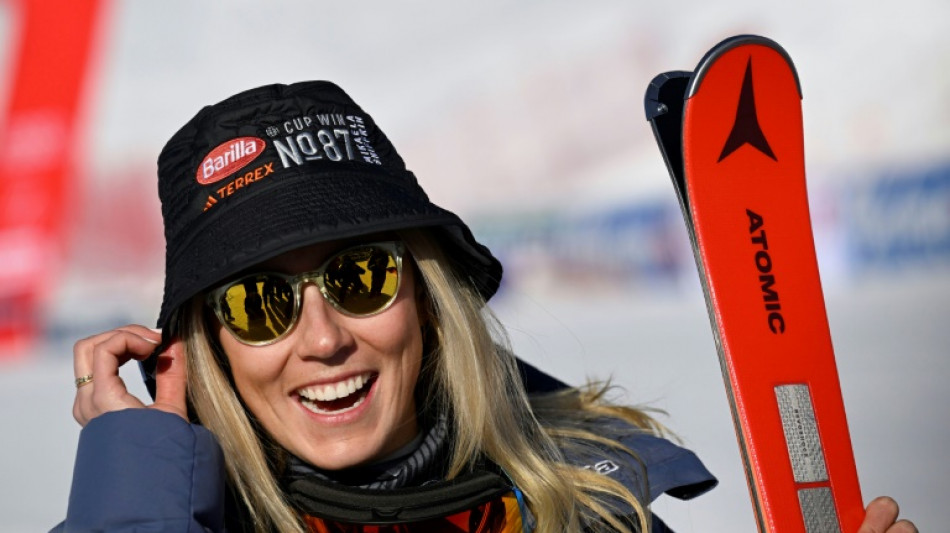 Ski alpin: 87e victoire de Shiffrin, qui se d&eacute;tache d&eacute;j&agrave; de Stenmark