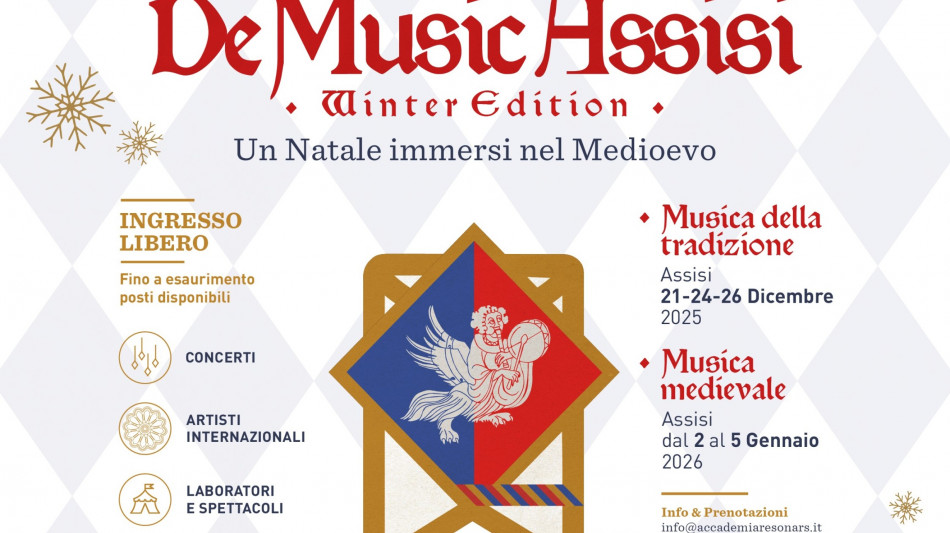 Un tuffo nel Medioevo con 'DeMusicAssisi Winter Edition'