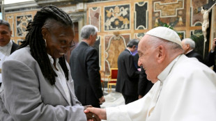 El papa bromea con un grupo de actores y humoristas de todo el mundo