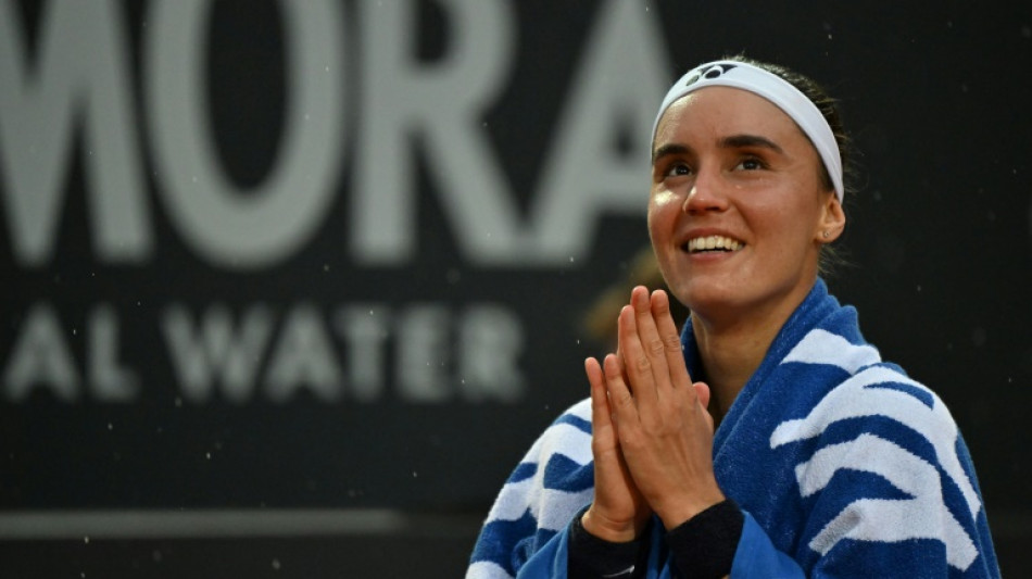 Tennis: Kalinina en finale &agrave; Rome, une "petite lumi&egrave;re" pour l'Ukraine