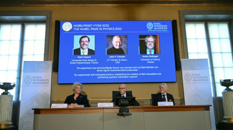 Le Nobel de physique &agrave; un trio franco-austro-am&eacute;ricain 