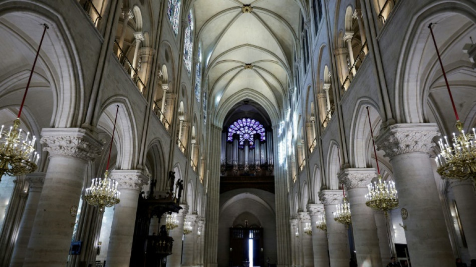 Macron pr&auml;sentiert restaurierte Pariser Kathedrale Notre-Dame der &Ouml;ffentlichkeit