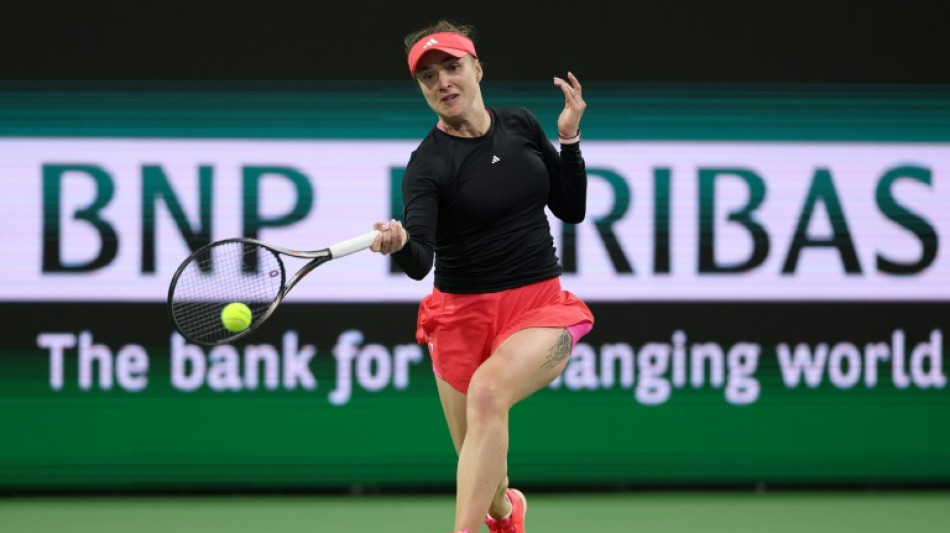 Indian Wells: l'Ukrainienne Svitolina ressent le "soutien massif" du public am&eacute;ricain