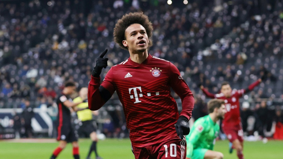 Sane trifft: Bayern gewinnen mit M&uuml;he in Frankfurt