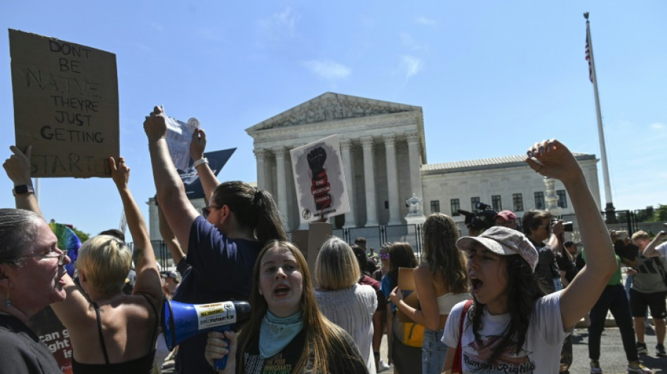 Apr&egrave;s le choc, col&egrave;re et manifestations des militants pro-droit &agrave; l'avortement aux Etats-Unis