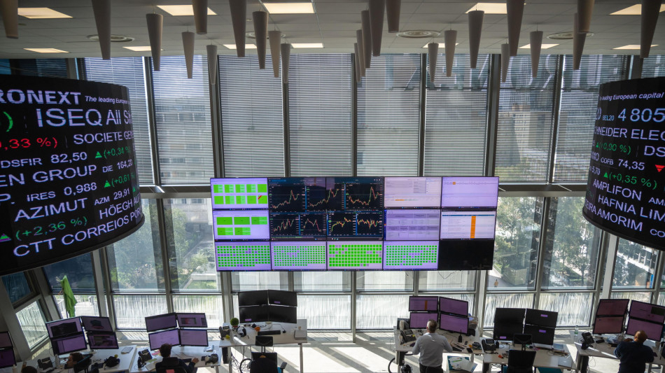 Borsa: Milano riduce calo (-0,8%) con l'Europa dopo l'avvio di Wall Street