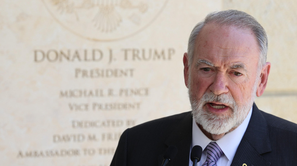 Ambasciatore Usa smentisce voci riconoscimento Palestina