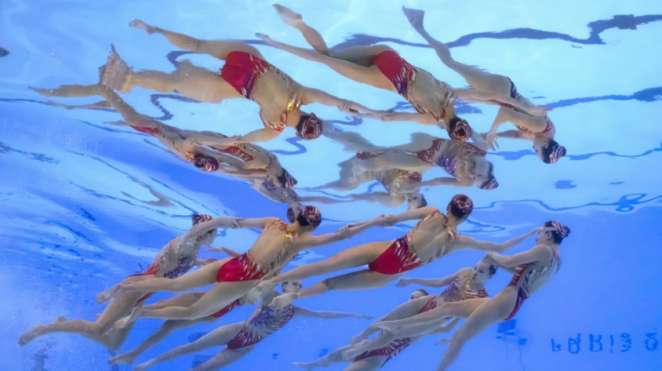 Natation artistique: les Chinoises en or par &eacute;quipes, les Bleues 4e