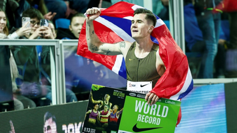 Athl&eacute;tisme: Ingebrigtsen bat les records du monde en salle du 1.500 m et du mile &agrave; Li&eacute;vin