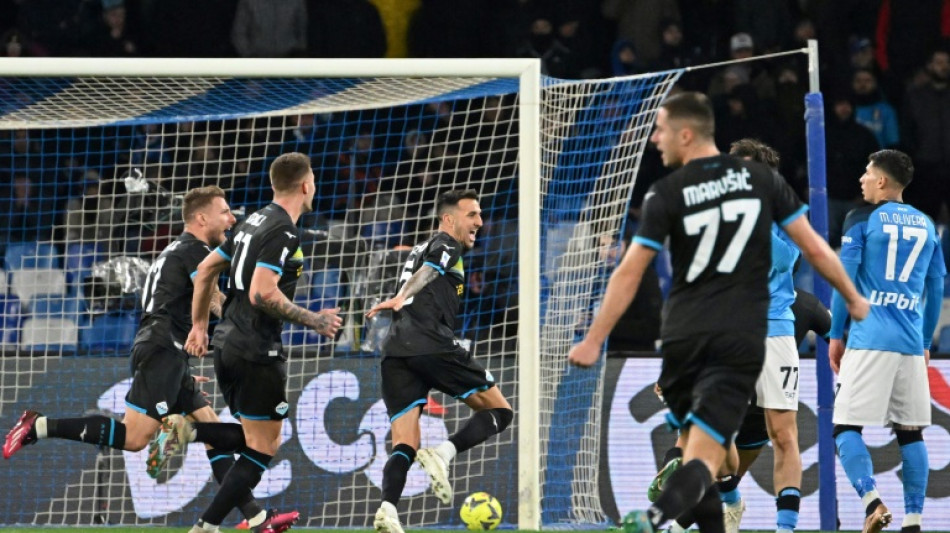 Lazio hand Serie A leaders Napoli rare defeat