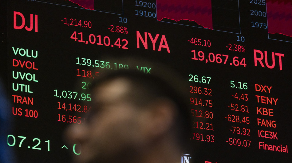 Wall Street apre in forte calo, Dj -2,22%, Nasdaq -2,72%
