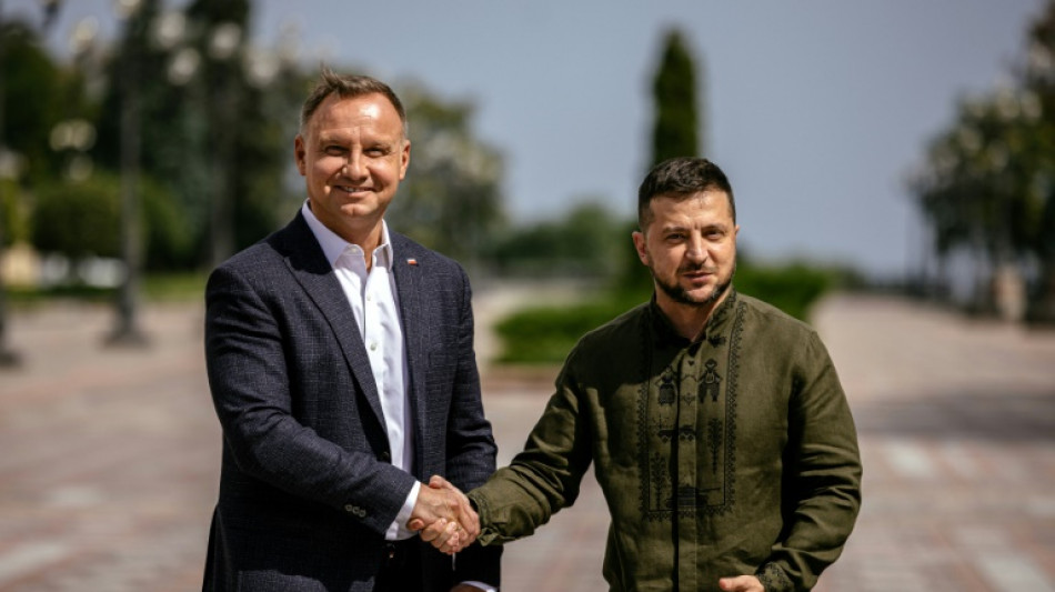 Ukraine: le pr&eacute;sident polonais &agrave; Kiev, Washington craint une intensification des tirs russes