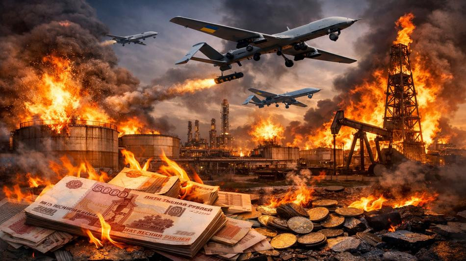 L&rsquo;Ucraina distrugge le esportazioni russe di petrolio del terrore